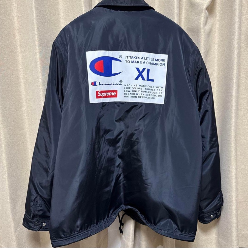 Supreme x champion button up jacket size XL